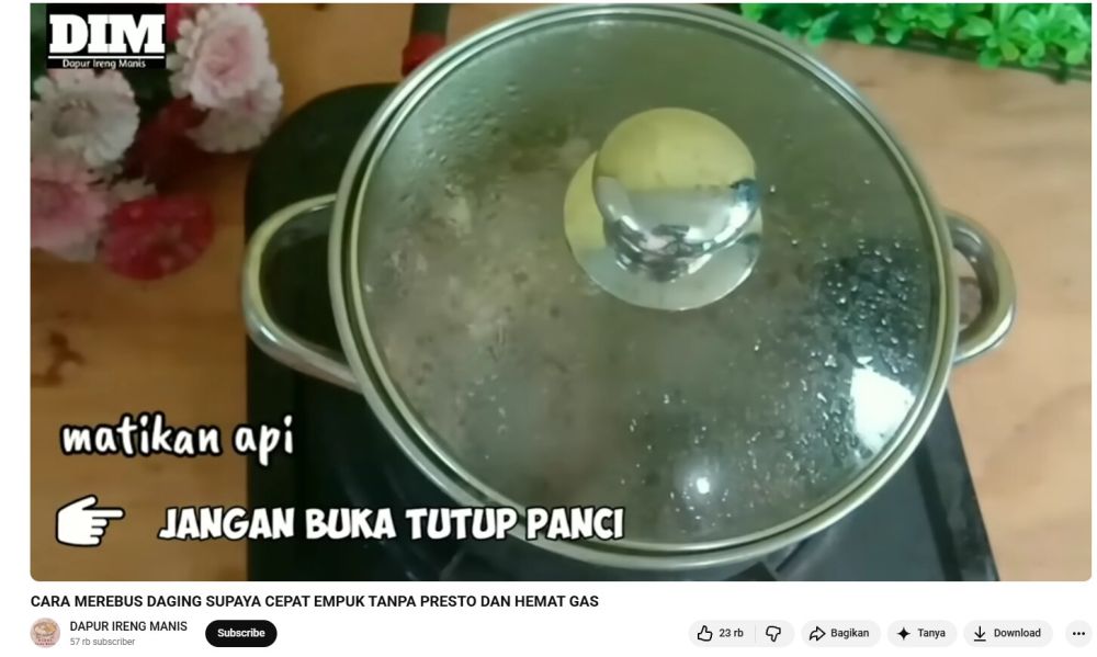 Gas cepat habis saat masak daging? Coba trik hemat ini biar tetap empuk