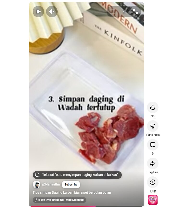 Alasan jangan mencuci daging kurban sebelum masuk kulkas dan panduan simpannya