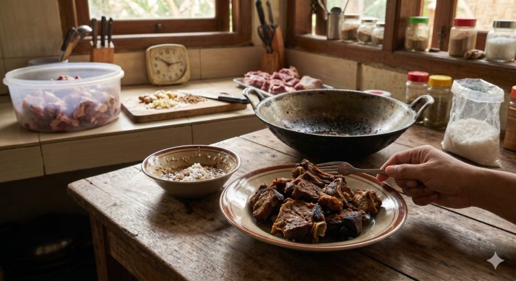 Daging kurban digoreng malah keras dan kering? Ini kesalahan yang sering terjadi saat marinasi