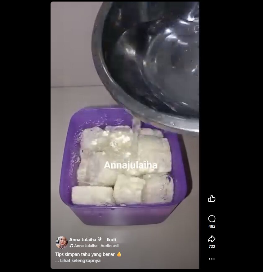 Bukan hanya dicuci, rupanya begini langkah tepat simpan tahu biar nggak mubazir dan dibuang
