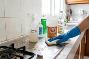Cara membersihkan noda minyak kompor dan dinding dapur tanpa bahan kimia keras