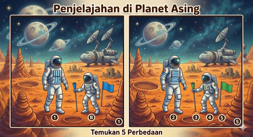 5 Tebak-tebakan cari perbedaan gambar paling deep, bantu asah imajinasi dan observasi visual
