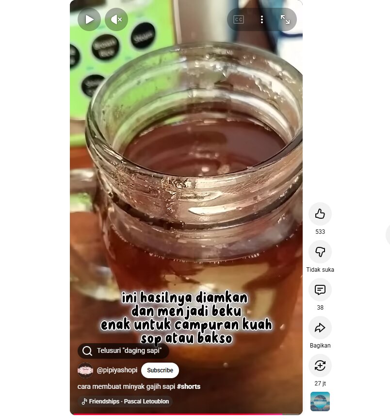 Begini langkah membikin minyak gajih sapi, tambahkan bawang merah dan bawang putih biar makin gurih