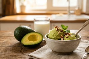 Cara bikin es krim alpukat homemade tanpa mixer, modal alpukat dan susu jadi dessert enak