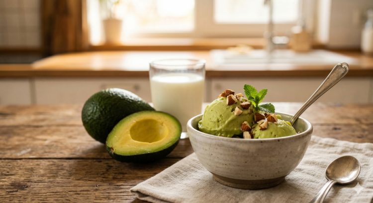 Cara bikin es krim alpukat homemade tanpa mixer, modal alpukat dan susu jadi dessert enak