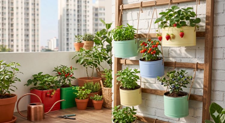 8 Cara kreatif membuat kebun buah dari kaleng bekas kue, hemat tempat dan estetik