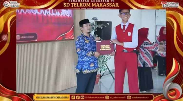Siswa SD di Makassar viral saat wisuda, tinggi 177 cm hingga disangka anak SMA