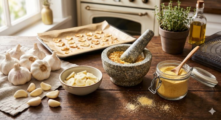 Bawang putih bubuk homemade: Cara mudah mengawetkan bawang putih agar tidak cepat bertunas