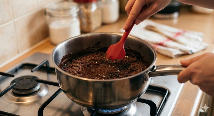 Cara melelehkan dark chocolate tanpa microwave, hack dapur untuk pemula
