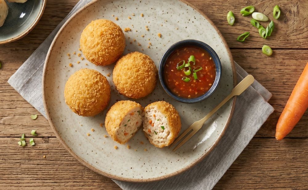 Mau bikin lauk yang bisa jadi camilan? Yuk cobain resep bola-bola ayam tahu yang lezat ini