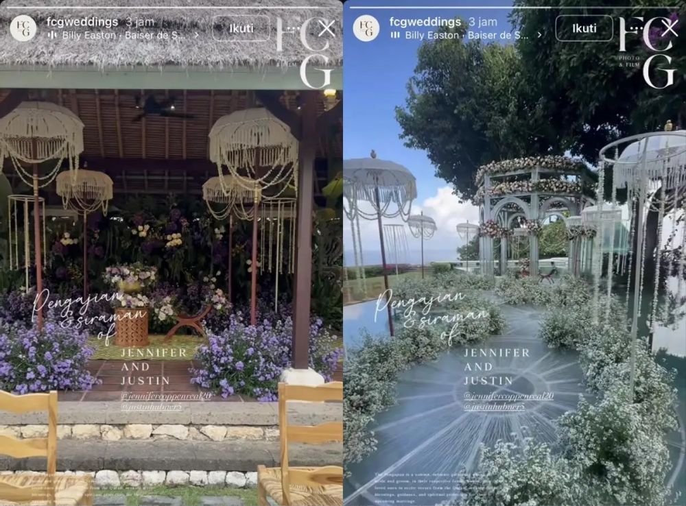 10 Momen sakral pengajian dan siraman Jennifer Coppen & Justin Hubner di Bali