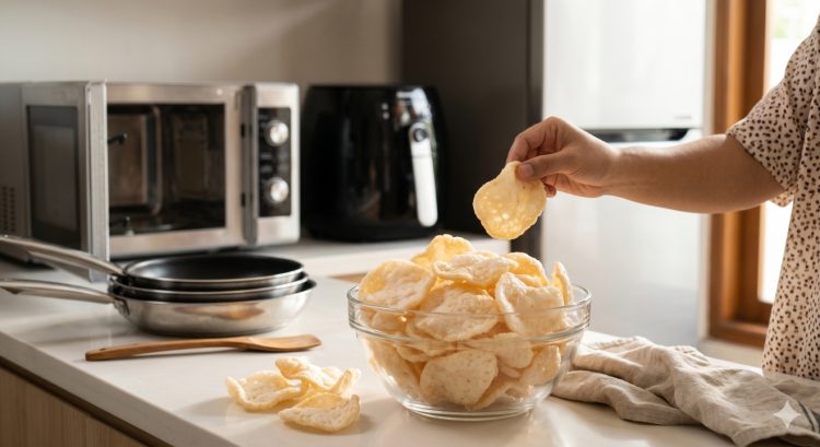 Cara Mengatasi Kerupuk Melempem Tanpa Dijemur Cukup Pakai Alat Dapur