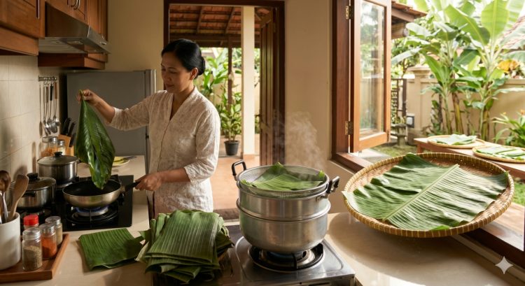 3 Cara Melayukan Daun Pisang Biar Nggak Sobek Saat Dipakai Bungkus Pepes