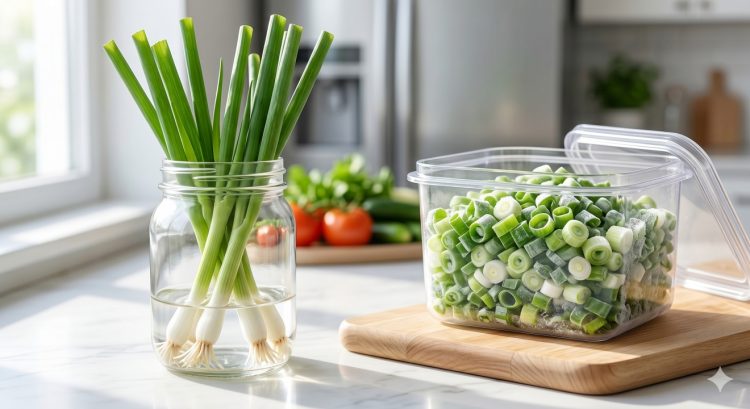 Daun Bawang Dipotong Dulu Atau Disimpan Utuh? Cara Penyimpanan Ini Bikin Umurnya Berbeda