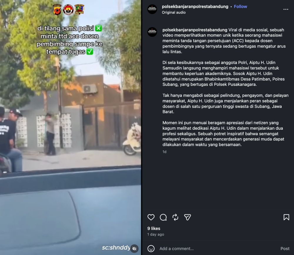 Bukan pelanggaran lalu lintas, ini alasan seorang mahasiswi menghadap polisi membawa lembaran skripsi 
