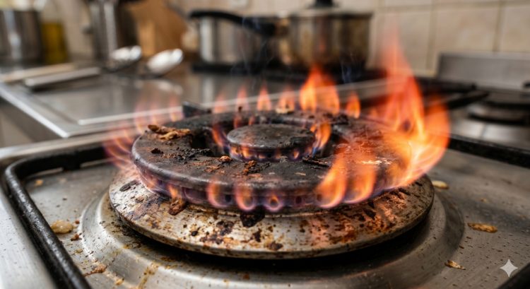 Api kompor merah dan tidak merata? Bersihkan burner pakai bahan dapur lewat 5 langkah ini