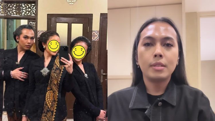 Pria pakai kebaya wanita saat Kirab 1 Suro Mangkunegaran, ini permohonan maafnya setelah kena tegur