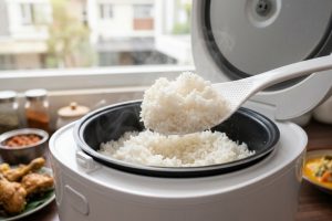 Kalau nasi sering jadi kerak di rice cooker, coba kebiasaan sederhana ini setelah tombol warm menyala