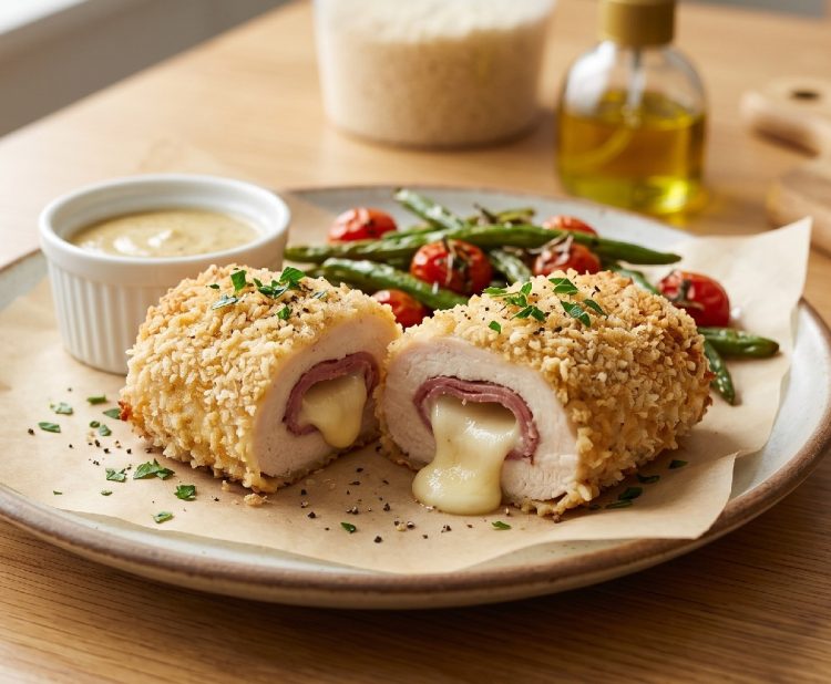 Resep chicken cordon bleu lezat dengan minyak sedikit, lebih sehat dan masaknya ternyata gampang