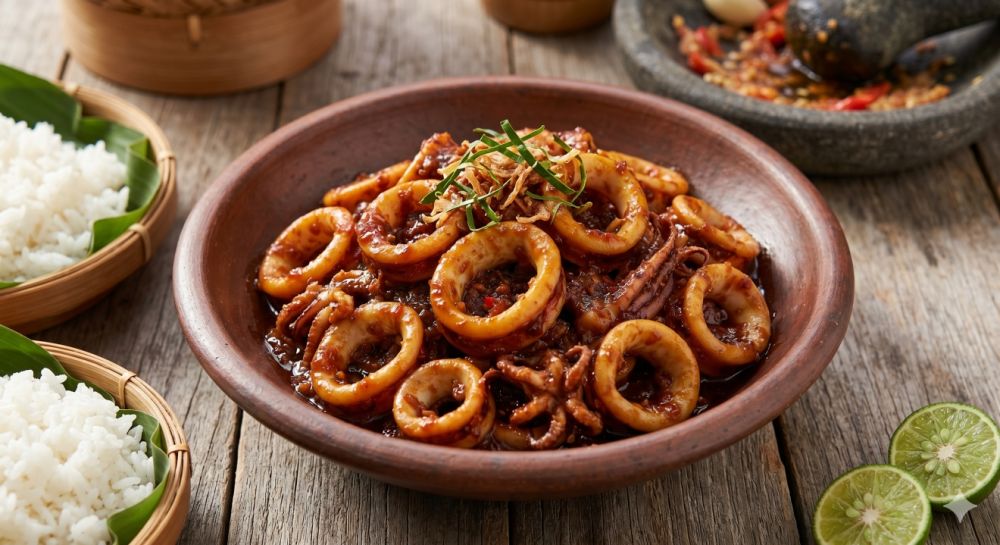7 Resep cumi basah bumbu Nusantara, ada rica, woku, rujak hingga balado