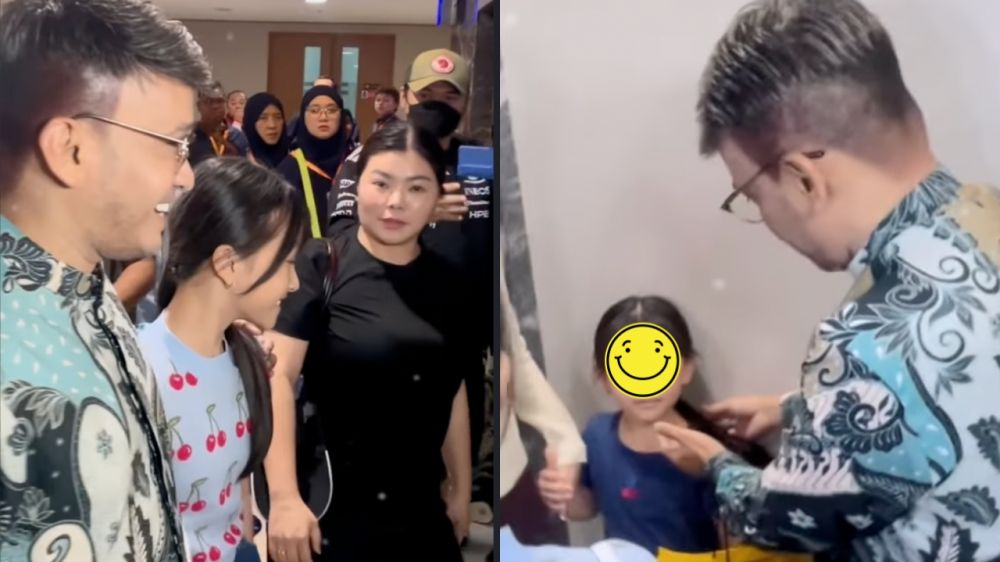 Momen haru Ruben Onsu peluk Thalia-Thania jelang berangkat umrah di bandara
