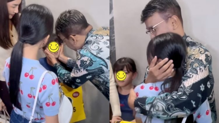 Momen haru Ruben Onsu peluk Thalia-Thania jelang berangkat umrah di bandara