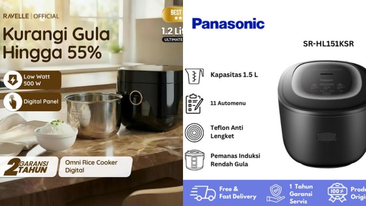 5 Rekomendasi rice cooker low sugar terbaik, lebih sehat dari yang biasa dan ramah dompet