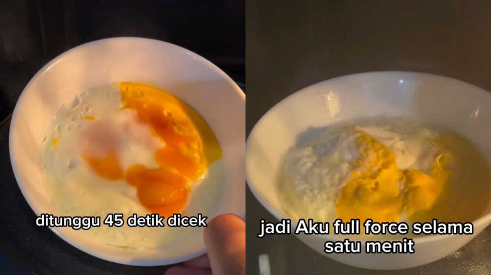 Rebus telur di microwave kantor jangan sampai meledak, ini caranya yang tepat dan aman