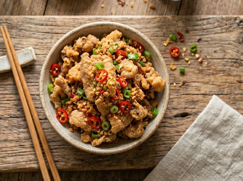 Resep kulit ayam cabe garam tanpa perlu deep frying, lebih sehat tapi nikmatnya tetap terasa
