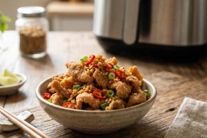 Resep kulit ayam cabe garam tanpa perlu deep frying, lebih sehat tapi nikmatnya tetap terasa