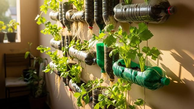 Cara tanam seledri di botol bekas yang digantung, solusi berkebun praktis untuk hunian padat
