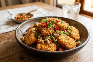 Resep nugget cabe garam sederhana, gurih pedas dan siap saji dalam 15 menit