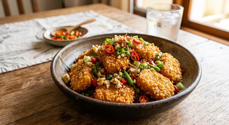 Resep nugget cabe garam sederhana, gurih pedas dan siap saji dalam 15 menit
