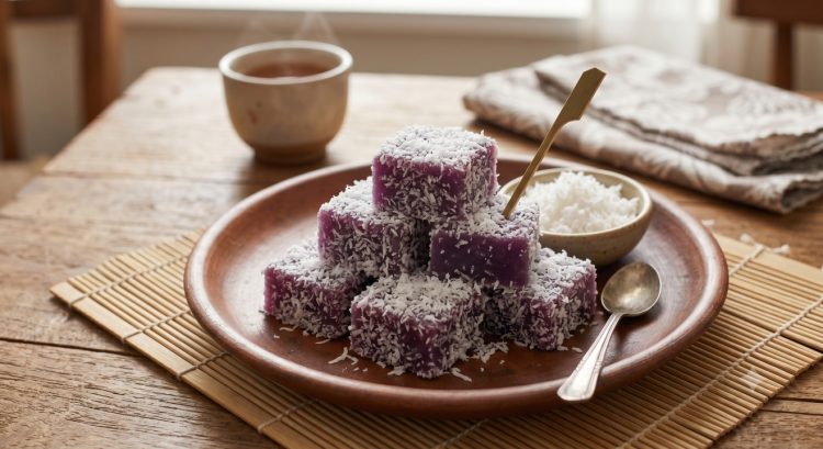 Resep kue basah ongol-ongol ubi ungu gurih manis anti gagal