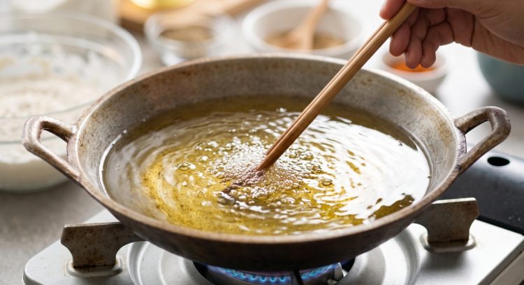 Cara mengetes minyak sudah panas atau belum, kenali tanda yang tepat sebelum mulai menggoreng