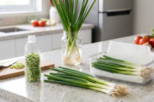 Sayang kalau dibuang, cara menyimpan daun bawang biar nggak cepat menguning dan bolak-balik pasar