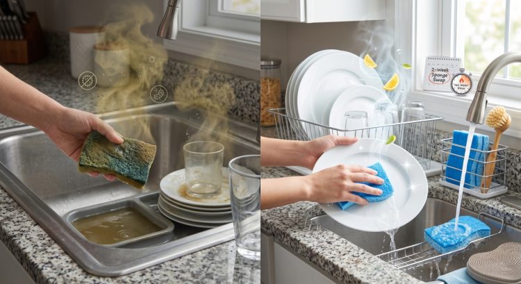 Cara mengatasi spons cuci piring bau agar alat dapur dan makan nggak ikutan apek dan amis
