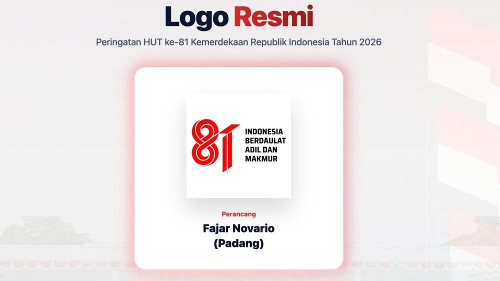 Pemerintah rilis logo HUT ke-81 Kemerdekaan RI 2026, ini cara download dan menggunakannya