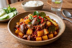 Resep hati ampela balado kentang praktis dengan bumbu meresap sempurna