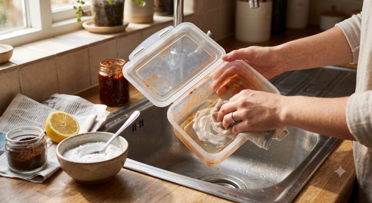 Nggak usah dibuang, ini hack mengatasi kotak makan yang bau sambal terasi