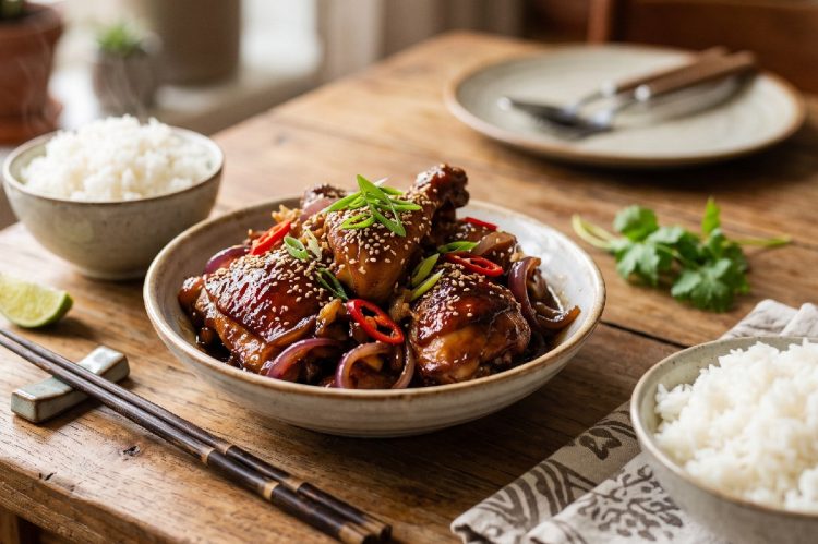 Resep ayam kecap sederhana tapi rasa tetap bintang lima, masaknya gampang dan lezatnya boleh diadu