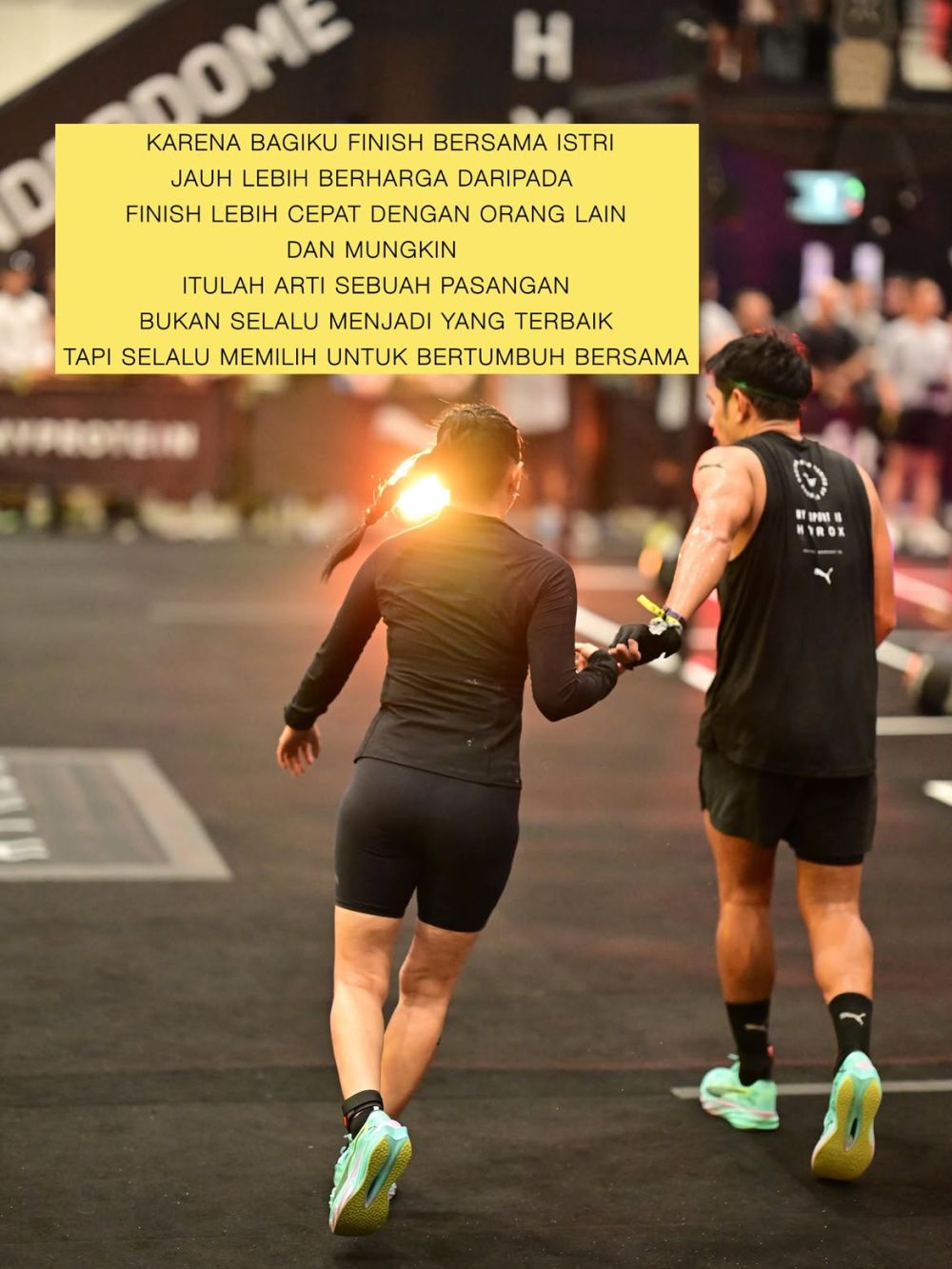 Inspirasi buat suami, cerita Ibnu Jamil ikut Hyrox bareng istri buat bangun memori indah bareng-bareng