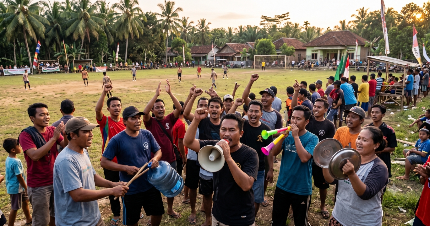 9 Contoh teks yel-yel sepak bola antar kampung paling kreatif dan pembakar semangat