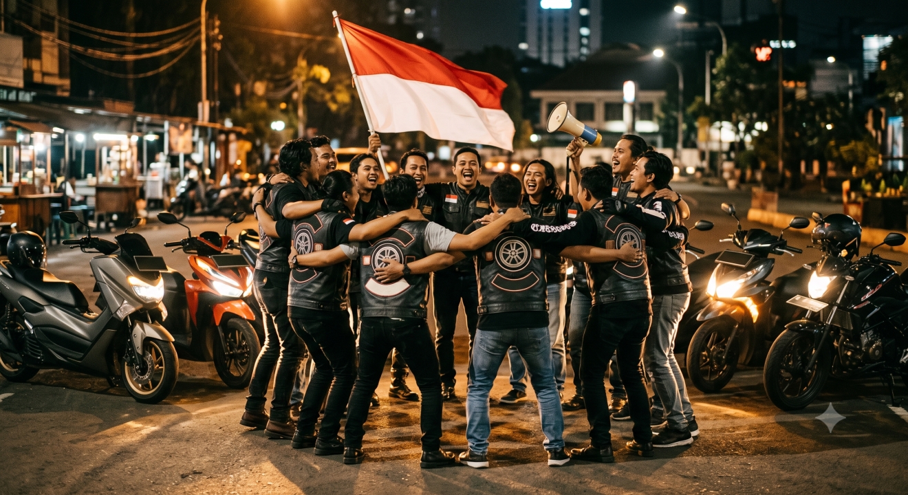 9 Contoh teks yel-yel komunitas motor paling solid dan pembakar semangat