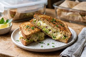 Resep sandwich tuna dan avocado untuk mealprep bekal kantor, tinggal panasin microwave langsung lezat