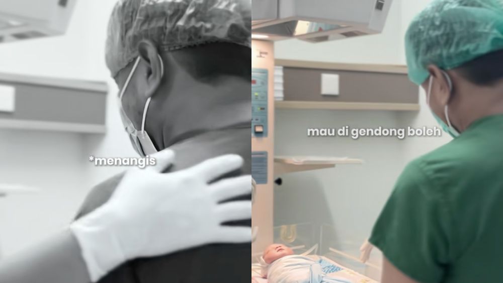 22 Tahun menanti, pasutri ini dianugerahi bayi kembar sepasang cewek-cowok, sang dokter ikut terharu