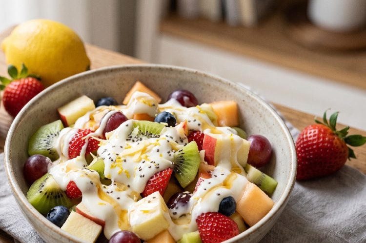 Resep salad buah sederhana rendah kalori dan tinggi vitamin, ternyata rahasianya saus yang lezat ini