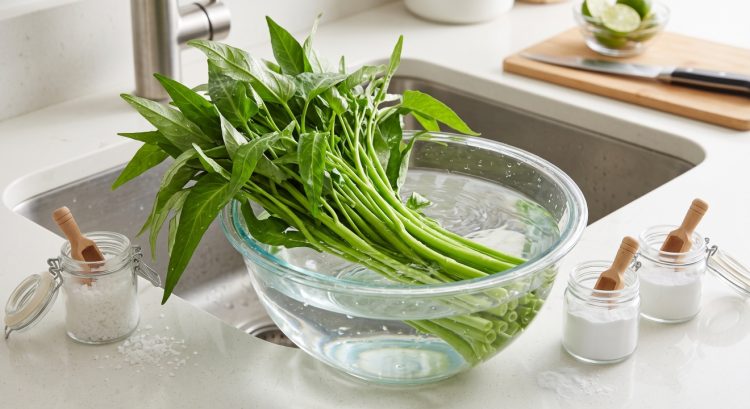 Cara cuci kangkung supaya bebas ulat dan tidak cepat menghitam saat ditumis