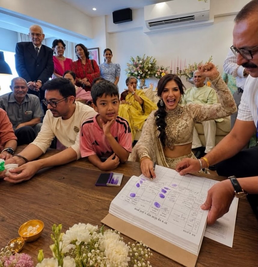 Aamir Khan lepas status duda, nikahi Gauri Spratt secara sederhana dan sakral di rumah