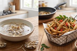 Sering goreng teri tapi hasilnya alot? Coba trik sederhana ini tanpa air panas